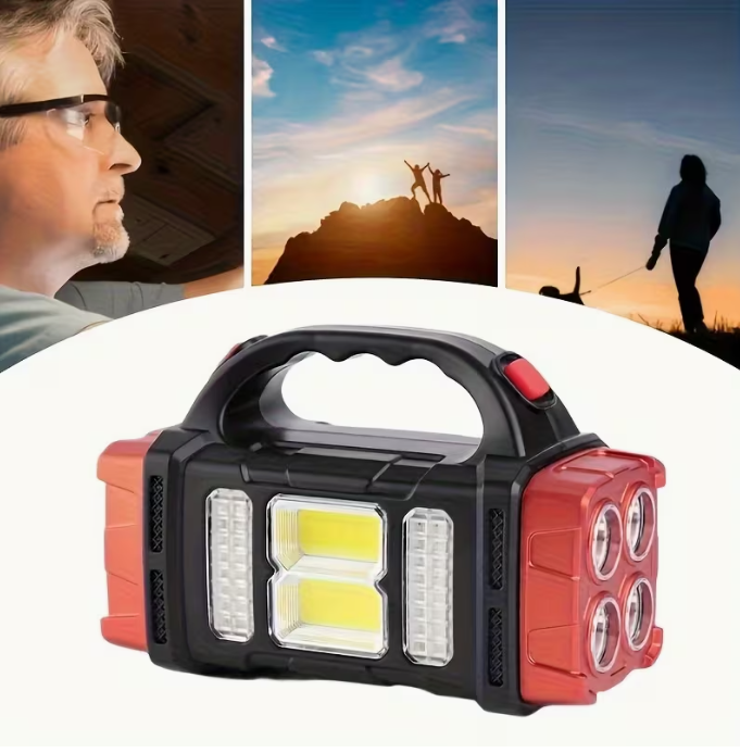 Luz de camping LED de 1000 lúmenes alimentada por energía solar